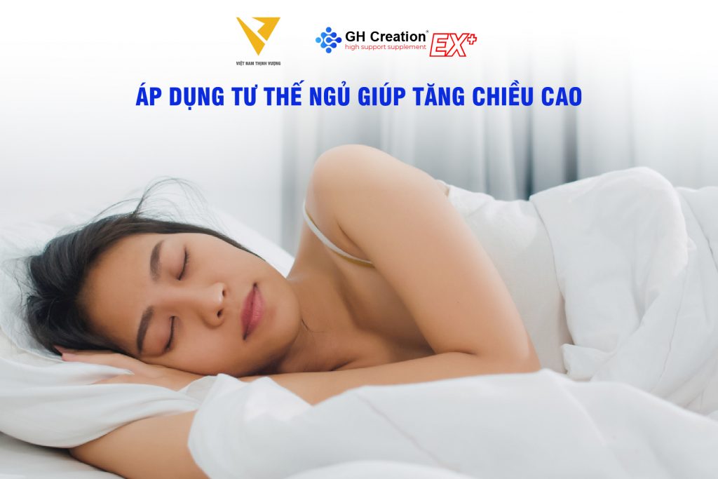 Áp dụng tư thế ngủ giúp tăng chiều cao