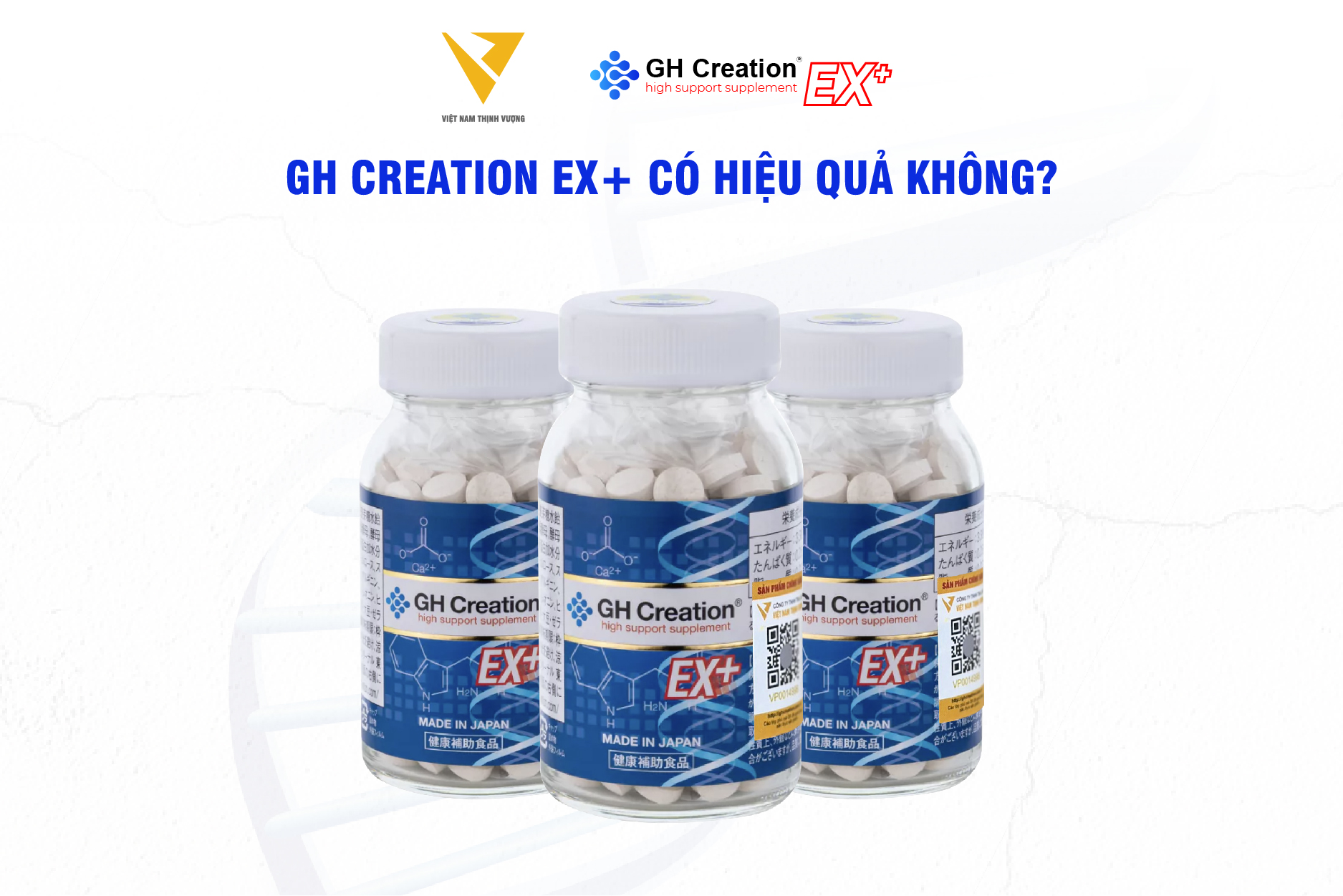 GH Creation EX+ có hiệu quả không?