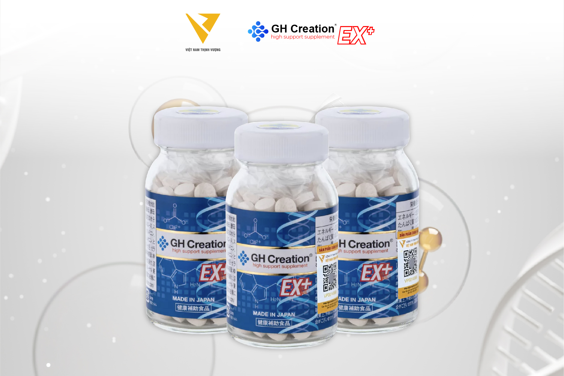  Tổng quát về viên uống GH Creation EX+ chính hãng của Nhật 