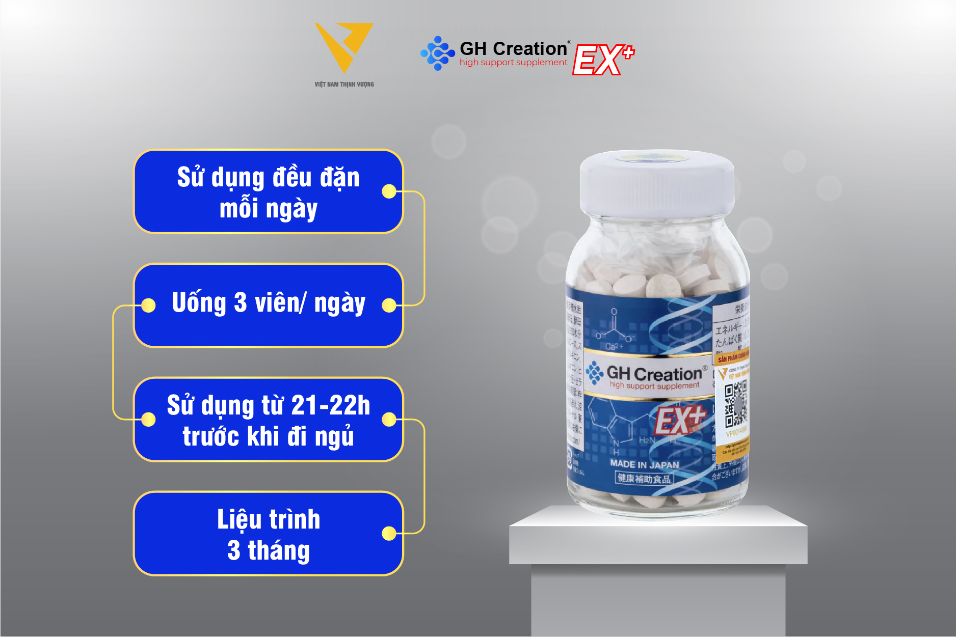 Liệu trình sử dụng GH Creation EX+ chính hãng