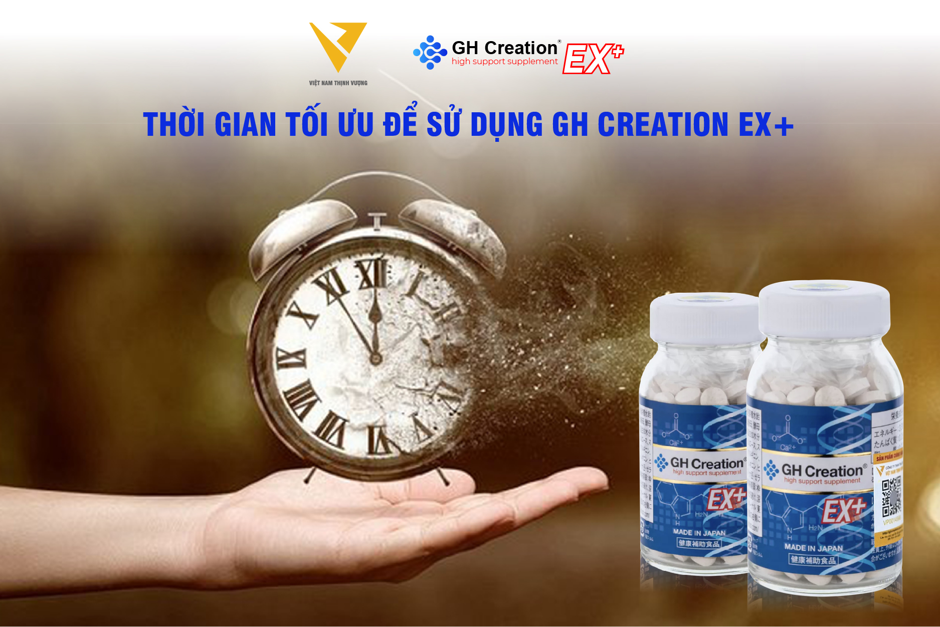 Thời gian tối ưu để sử dụng GH Creation EX+