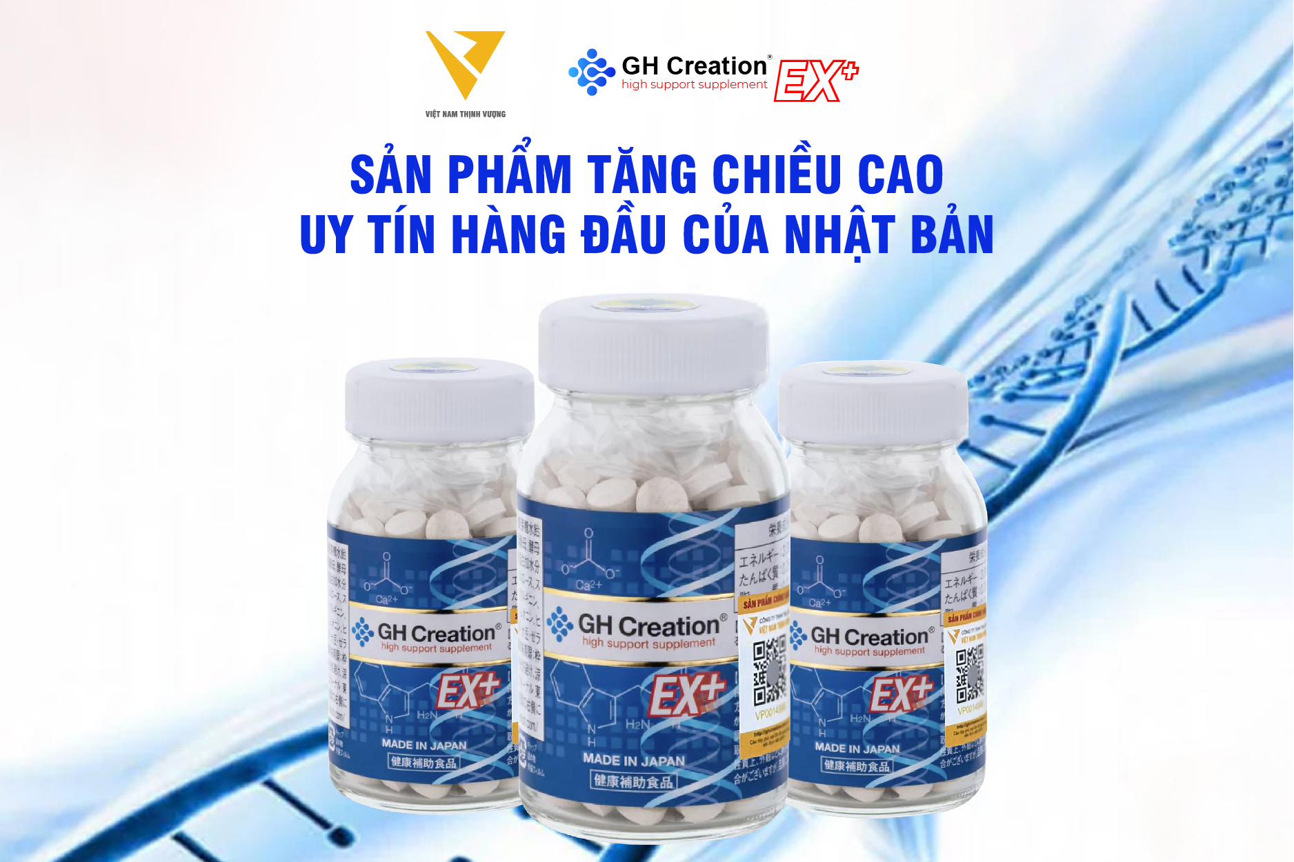 Sản phẩm tăng chiều cao uy tín hàng đầu của Nhật Bản