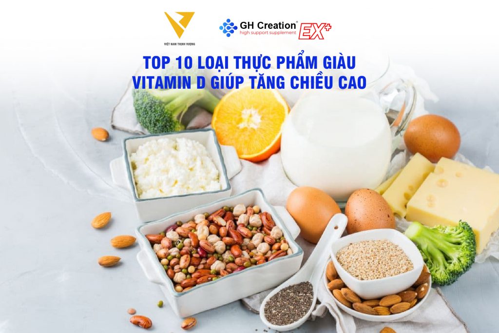 Top 10 loại thực phẩm giàu vitamin D giúp tăng chiều cao