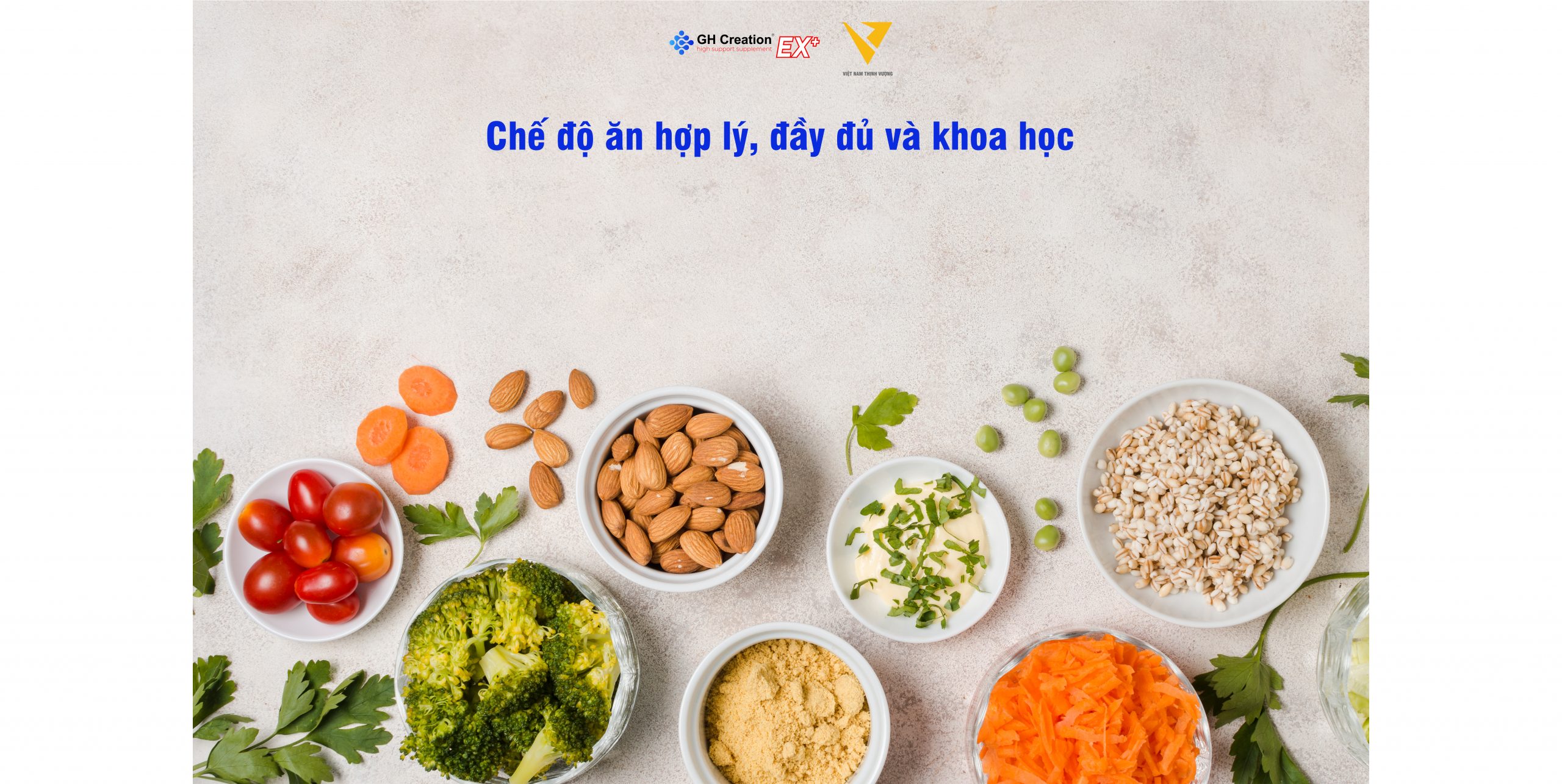 Chế độ ăn hợp lý, đầy đủ và khoa học 