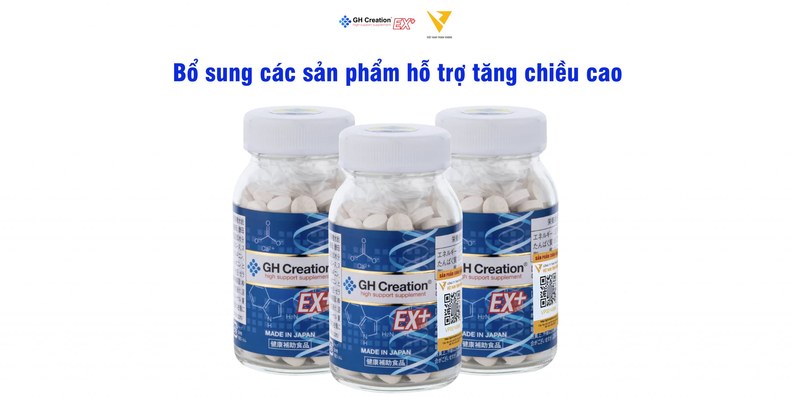 Bổ sung các sản phẩm hỗ trợ tăng chiều cao