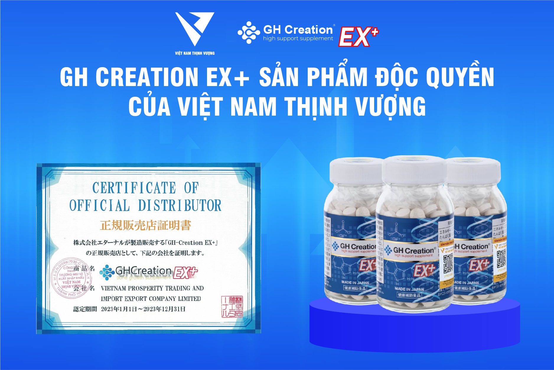 GH Creation EX+ sản phẩm độc quyền của Việt Nam Thịnh Vượng