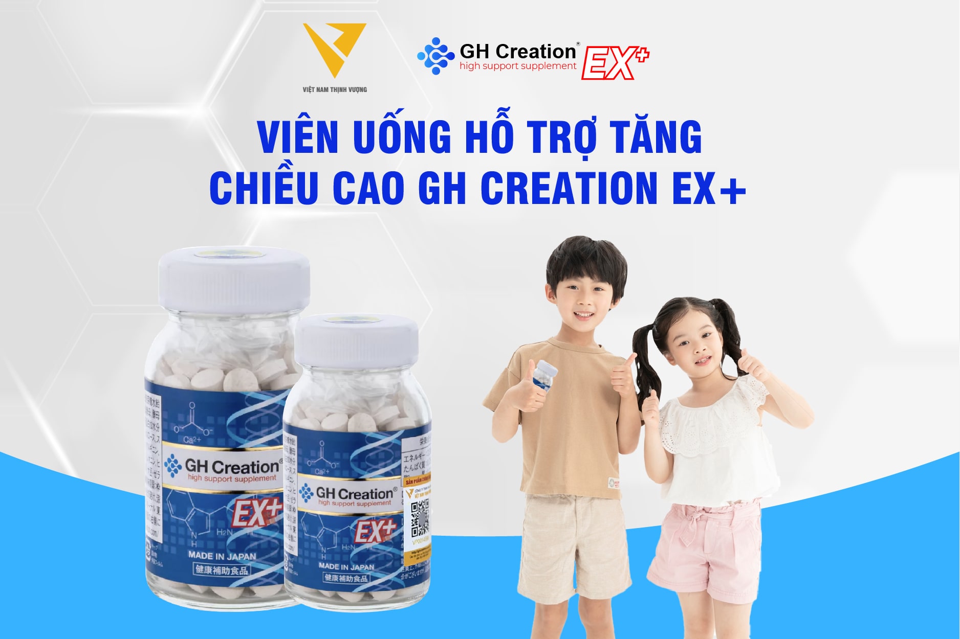 Viên uống hỗ trợ tăng chiều cao GH Creation EX+