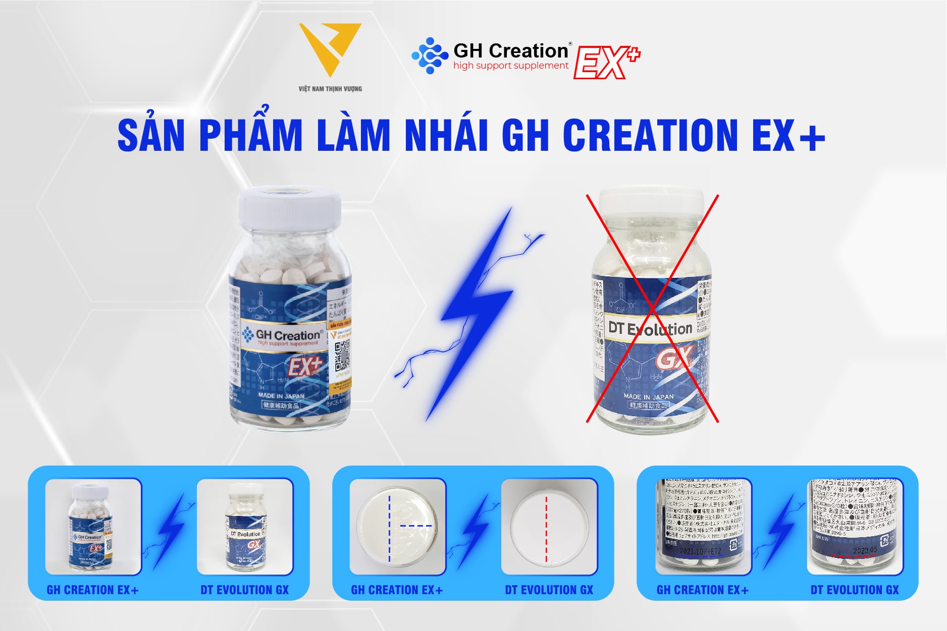 Sản phẩm làm nhái GH Creation EX+