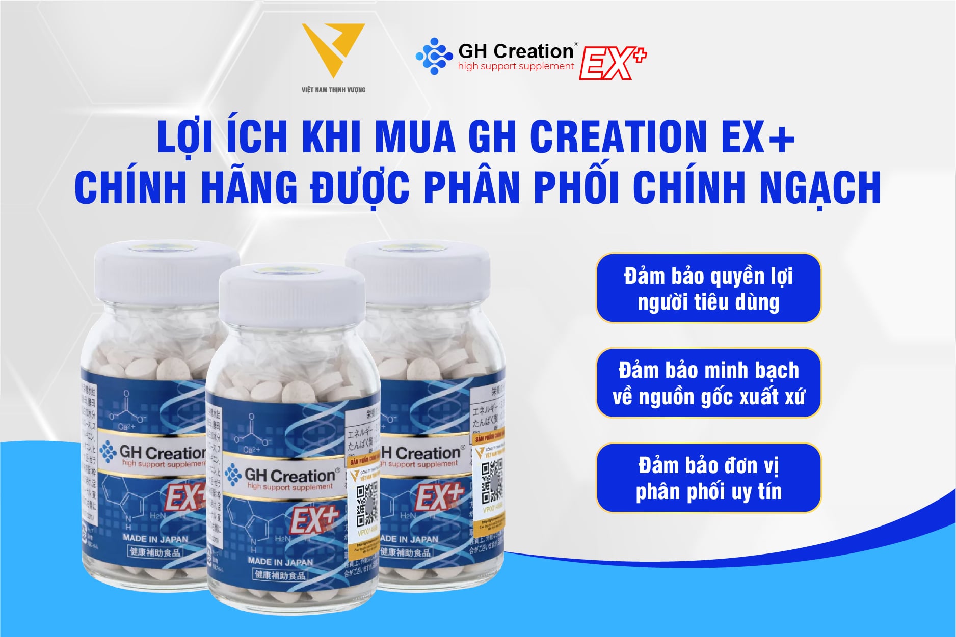 Lợi ích khi mua GH Creation EX+ chính hãng được phân phối chính ngạch