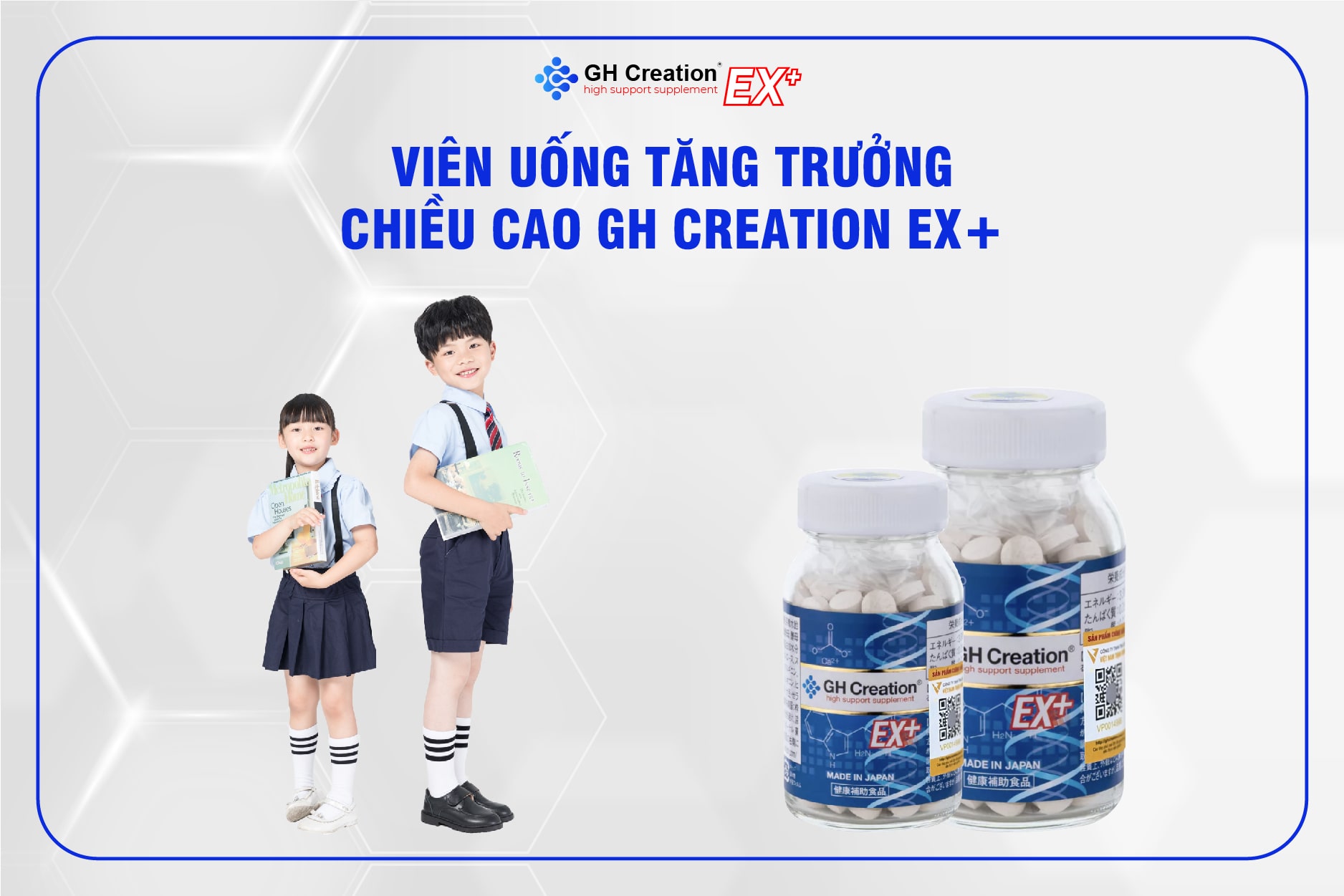 Viên uống tăng trường chiều cao GH Creation EX+ chính hãng 