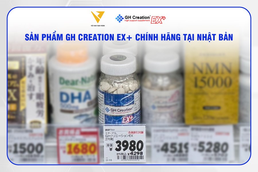 Giá viên uống GH Creation EX+ tại Nhật Bản