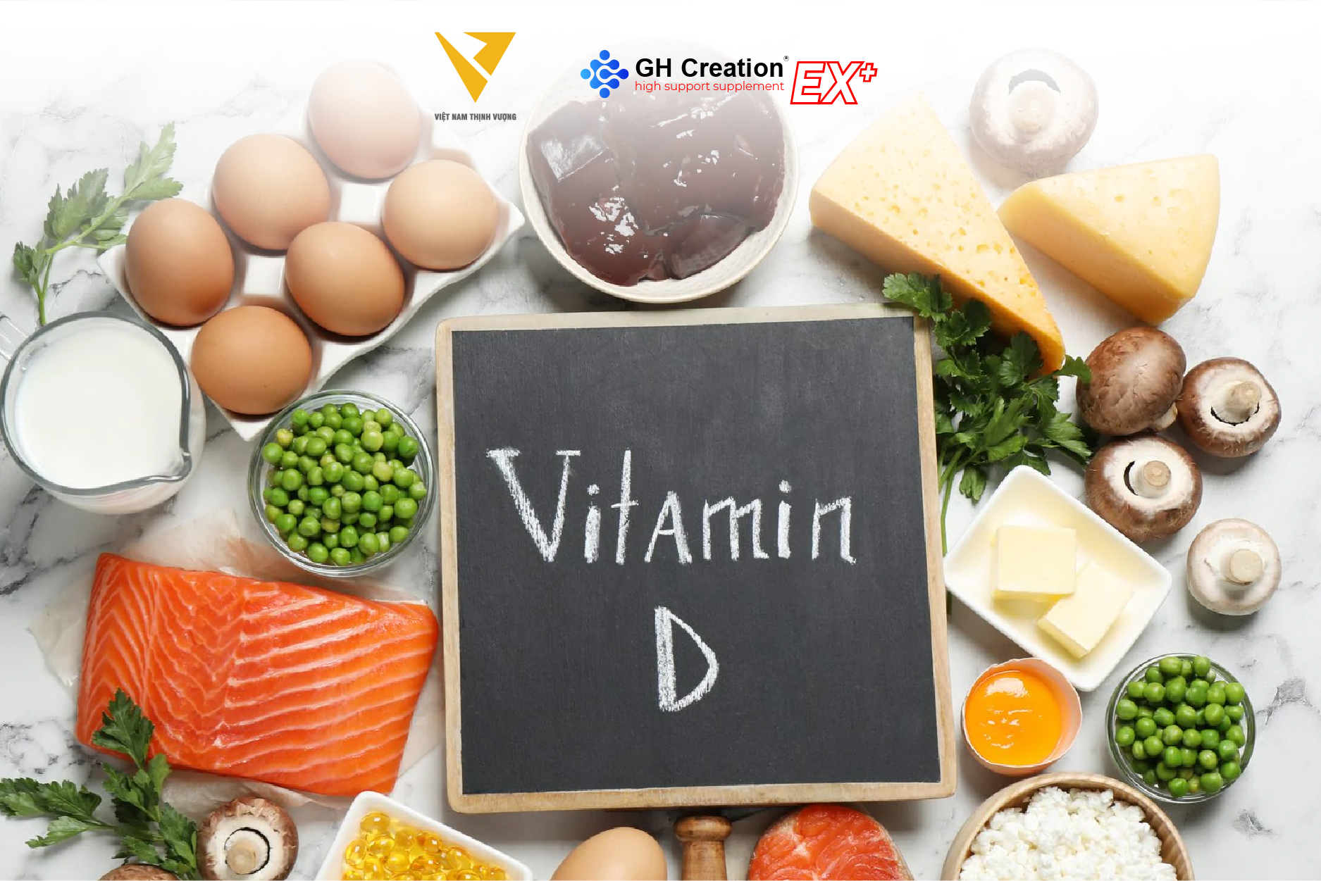 Món ăn vặt chứa vitamin D