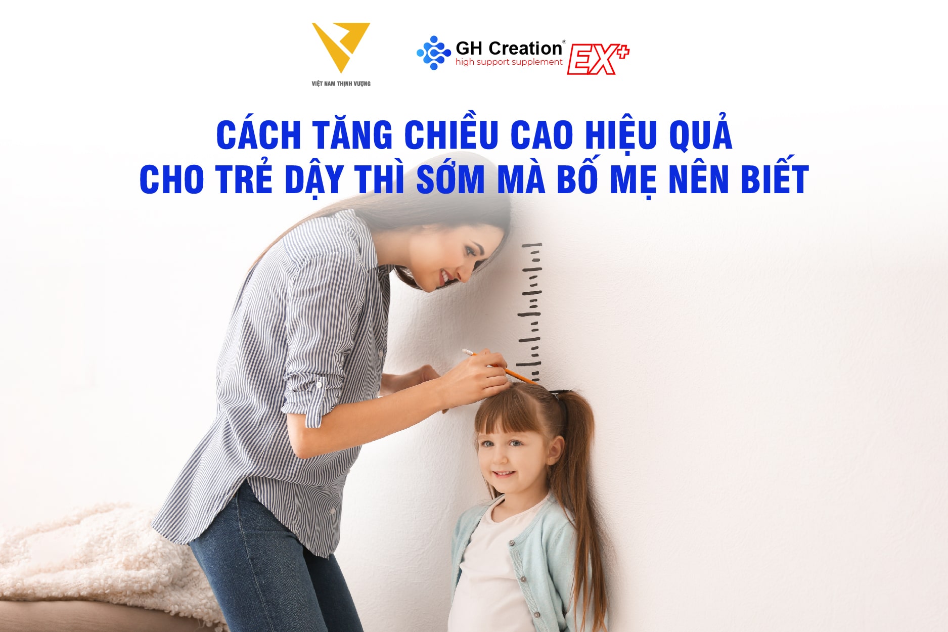 tăng chiều cao cho trẻ dậy thì sớm