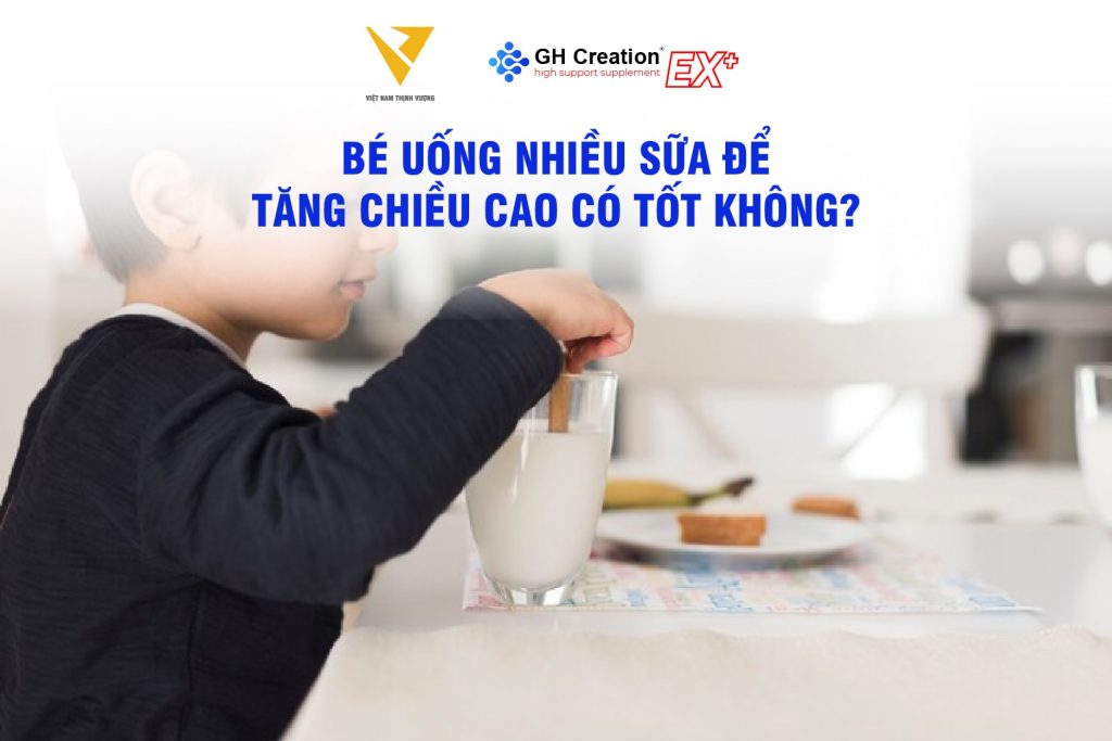 Bé uống nhiều sữa để tăng chiều cao có tốt không?