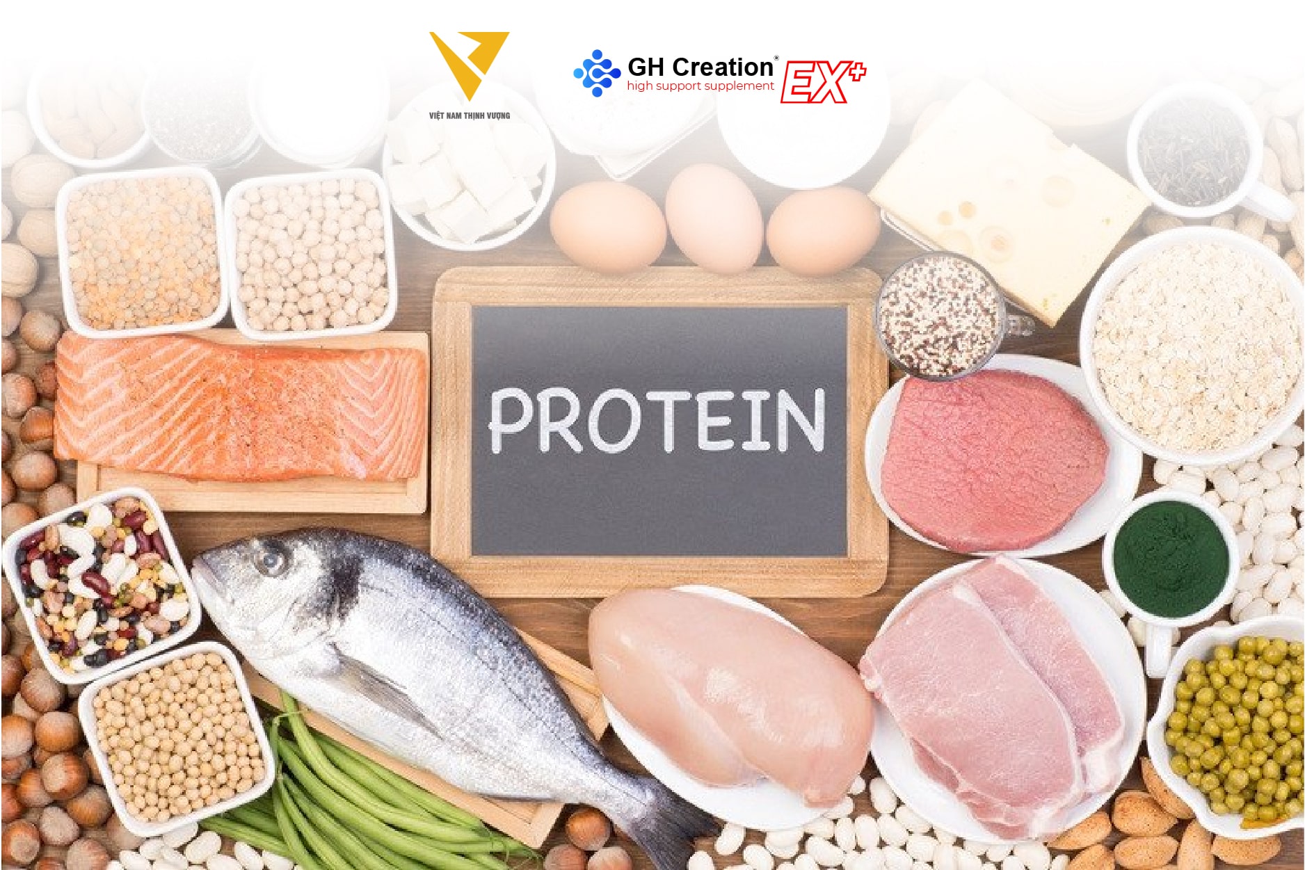 Protein - Xây dựng cơ bắp và hỗ trợ tăng chiều cao