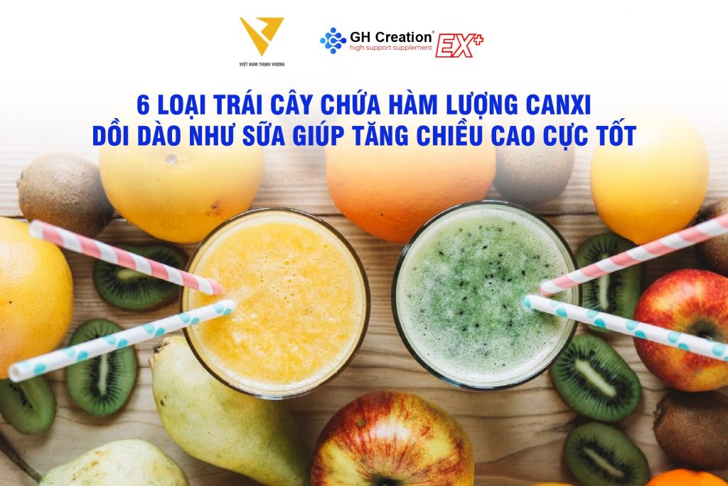 Trái cây giàu canxi