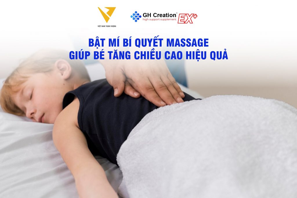 Bật mí bí quyết massage giúp bé tăng chiều cao hiệu quả