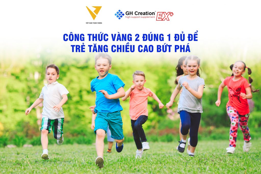 Công thức vàng 2 đúng 1 đủ để trẻ tăng chiều cao bứt phá