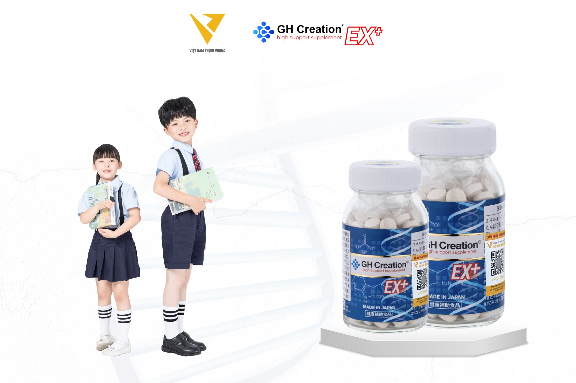 GH Creation EX+ sản phẩm hỗ trợ tăng chiều cao số 1 tại Nhật Bản