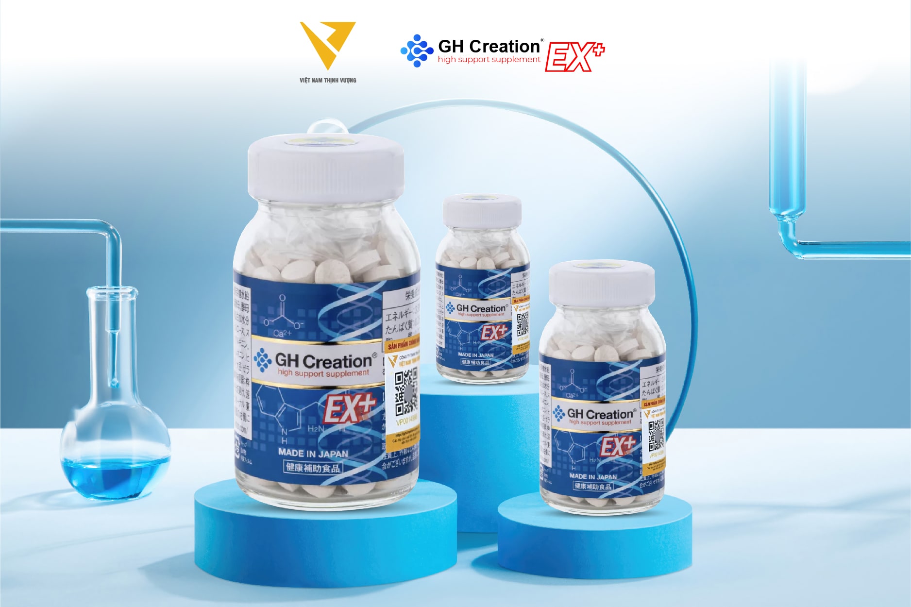 GH Creation EX+ hoạt động dựa vào cơ chế kích thích tuyến yên hoạt động để sản sinh hormone tăng trưởng GH để kích thích cơ thể phát triển chiều cao