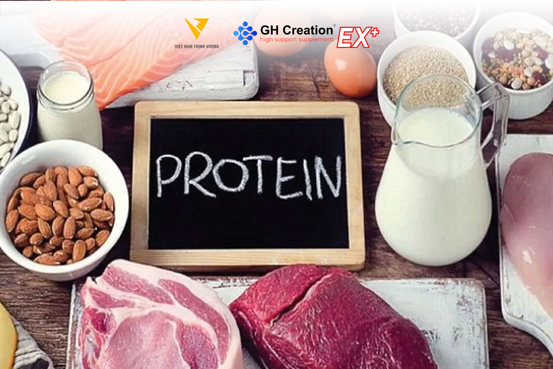 Bổ sung thực phẩm chứa protein